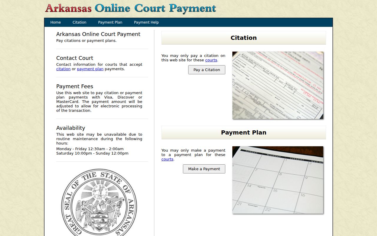 Woodruff County traffic court records and Arkansas online payment portal